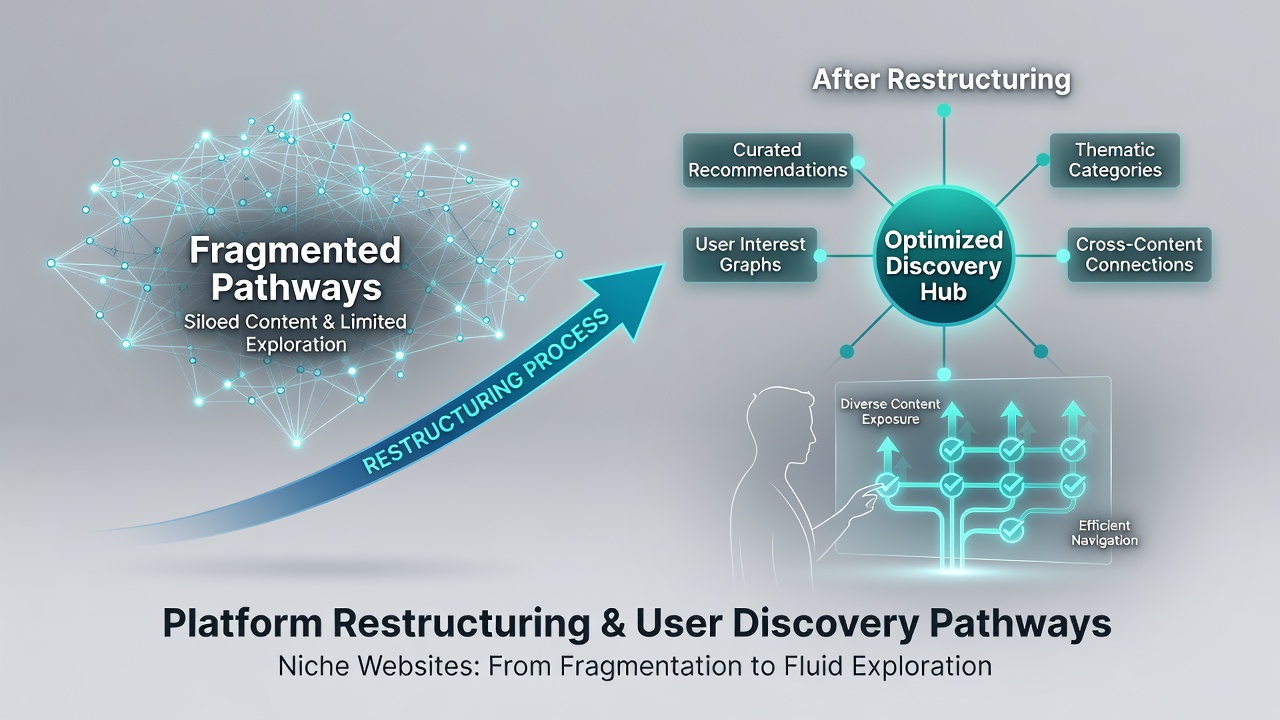 How Platform Restructuring Influences User Discovery Pathways in Niche Websites